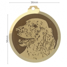 Medaille chien gravee Setter Anglais