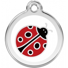 Medaille Chien RED DINGO Coccinelle 30mm