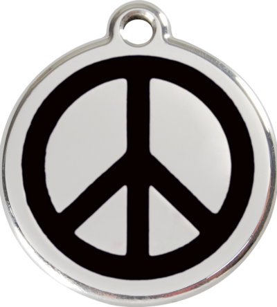 Médaille chien RED DINGO Peace Noir