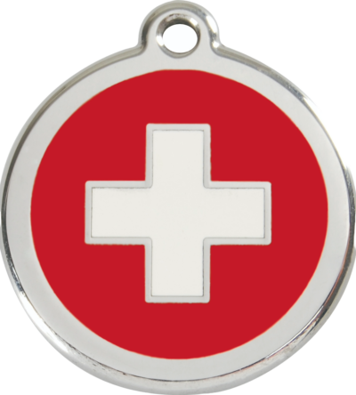 Médaille chien RED DINGO Rouge Swiss