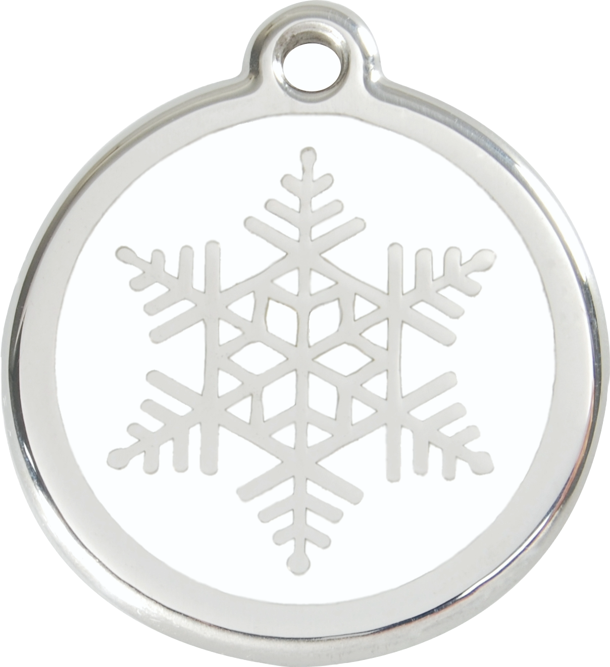 Médaille chien RED DINGO Flocon Blanc