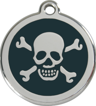 Médaille chien RED DINGO Tête de Mort