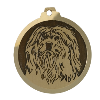 Médaille chien Terrier du Tibet