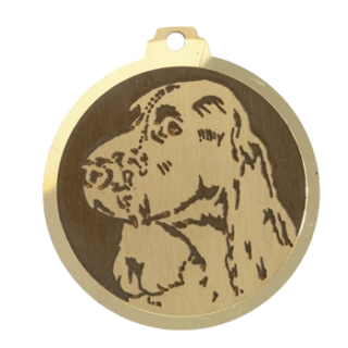 Médaille chien Setter Gordon