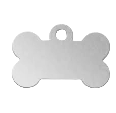 Médaille chien alu Os