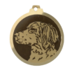 Médaille chien gravée Épagneul Breton