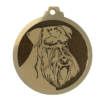 Médaille chien gravée Schnauzer Moyen O.N.C