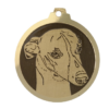 Médaille chien gravée Whippet