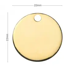 médaille ronde chien