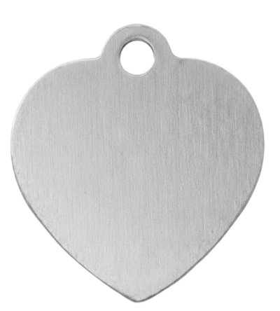 MÉDAILLE ALUMINIUM PERSONNALISÉE COEUR