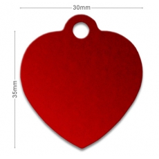 MÉDAILLE ALUMINIUM PERSONNALISÉE COEUR