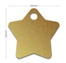 MÉDAILLE ALUMINIUM PERSONNALISÉE ÉTOILE